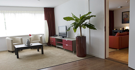 Aparthotel Lucebert Living Room Amsterdam-Amstelveen apartment type